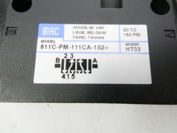 MAC 811C-PM-111CA-152 110/120V 20-150PSI (BLACK) NSMP