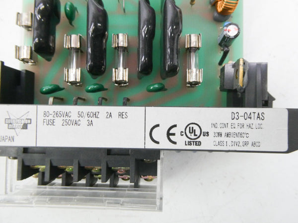 AUTOMATION DIRECT D3-04TAS 110-220VAC 2A NSMP