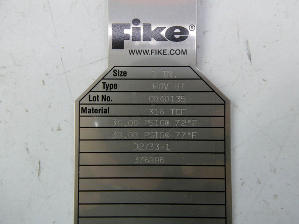 FIKE HOVBT 30.00PSI 1" NSMP