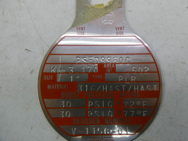 OSECO PLR 30PSI 1" NSMP