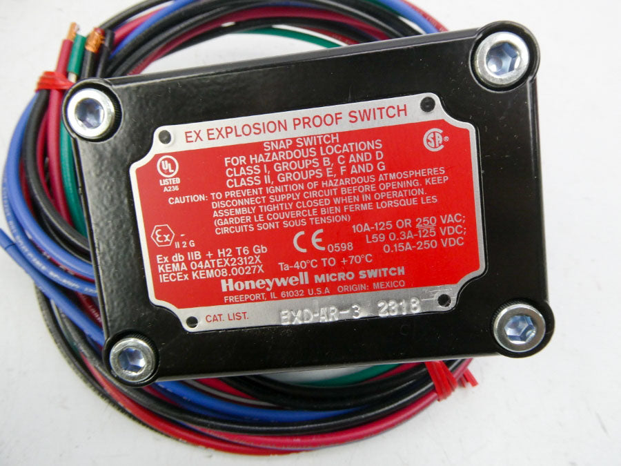 MICRO SWITCH EXD-AR-3 250VAC 10A NSMP
