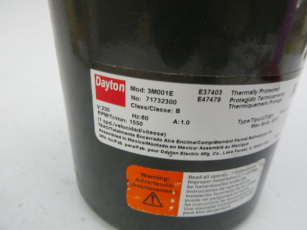 DAYTON 3M001E 230V 1.0A NSMP
