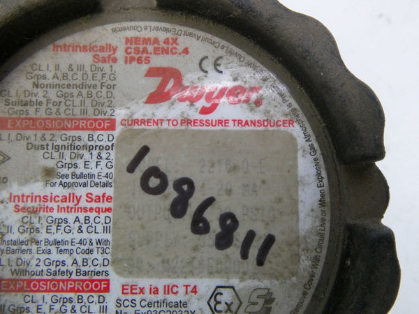 DWYER 2216.0-E 30PSI NSNP