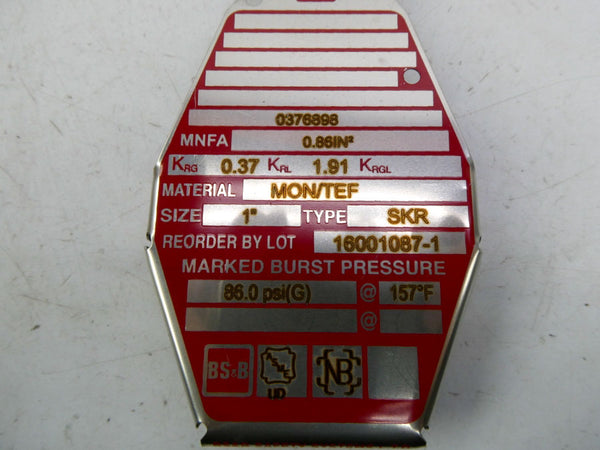 BS&B SKR 86.0PSI 1" NSMP
