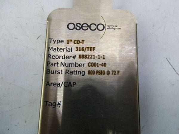 OSECO CO01-40 CO-T 800PSI 1" NSMP