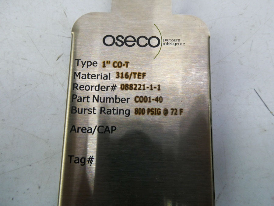 OSECO CO01-40 CO-T 800PSI 1" NSMP