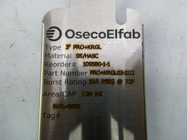 OSECO ELFAB PRO+KRGL03-1112 150PSI 3" NSMP