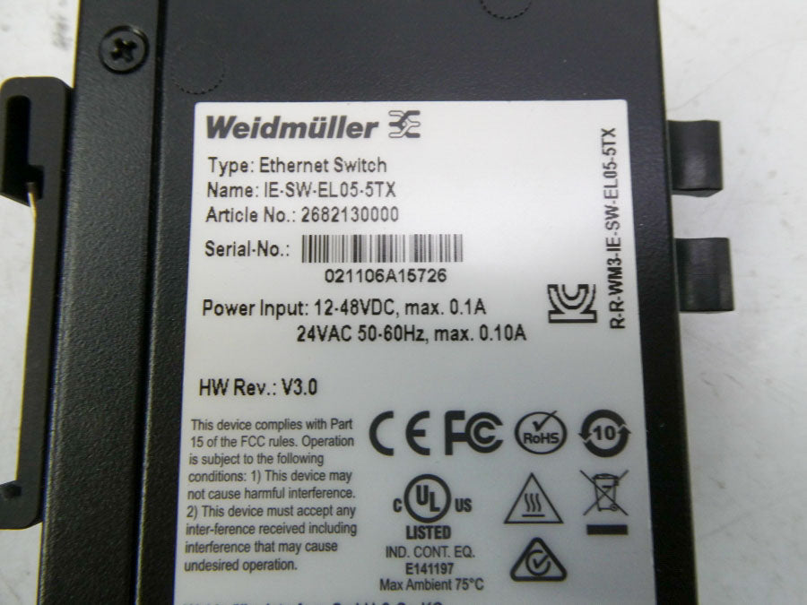 WEIDMULLER 2682130000 12-48VDC 0.1A NSNP
