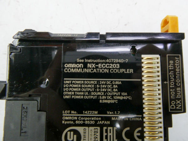 OMRON NX-ECC203 24VDC 0.65A NSNP