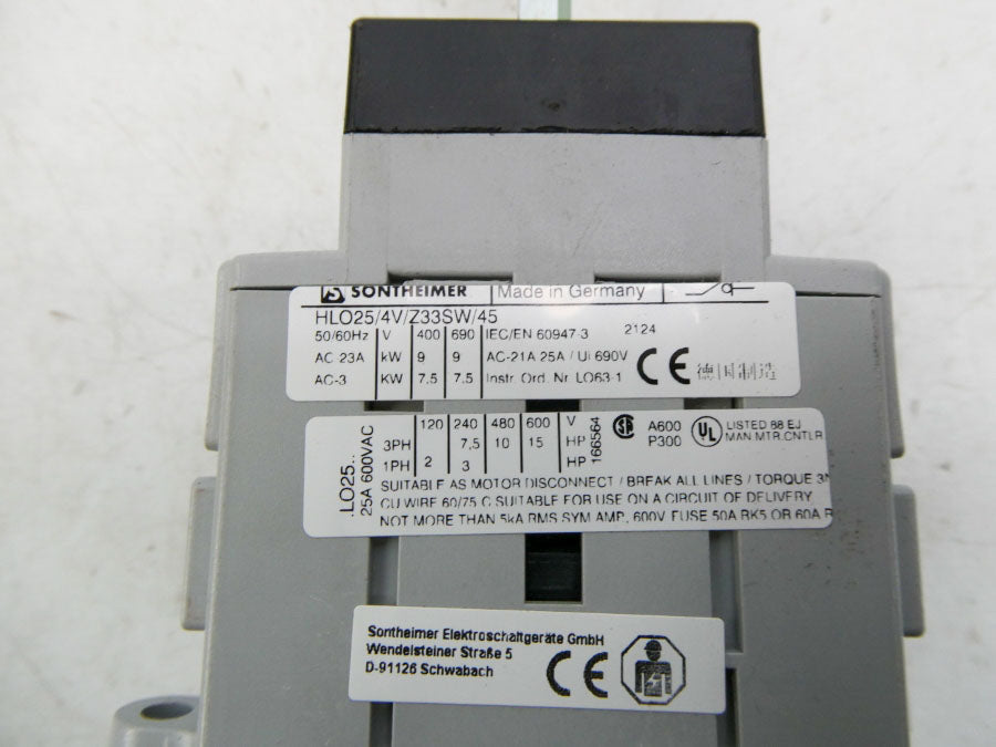 SONTHEIMER HLO25/4V/Z33SW/45 NSNP