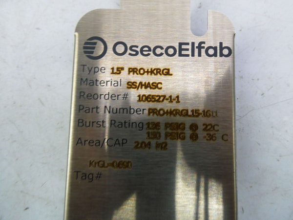 OSECO ELFAB PRO+KRGL15-1611 150PSI 1.5" NSMP