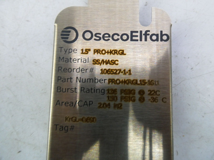 OSECO ELFAB PRO+KRGL15-1611 150PSI 1.5" NSMP