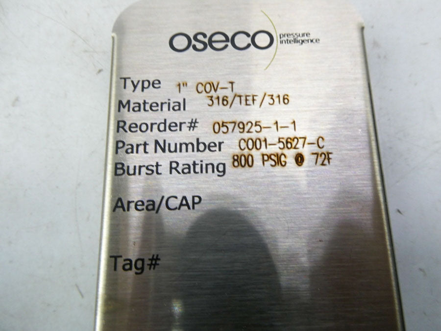 OSECO CO01-5627-C COV-T 800PSI 1" NSMP