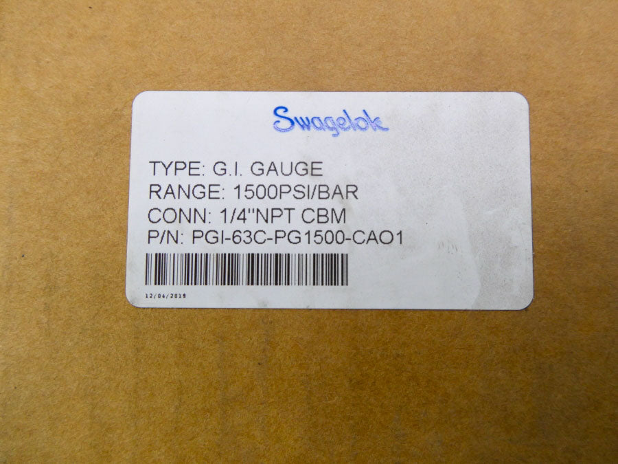 SWAGELOK PGI-63C-PG1500-CAO1 1500PSI NSMP