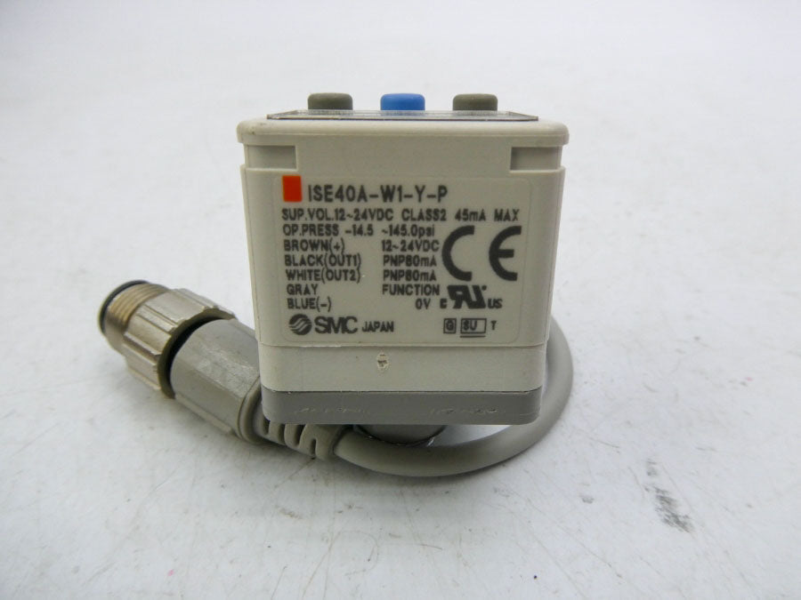 SMC ISE40A-W1-Y-P 12-24VDC -14.5-145.0PSI NSNP