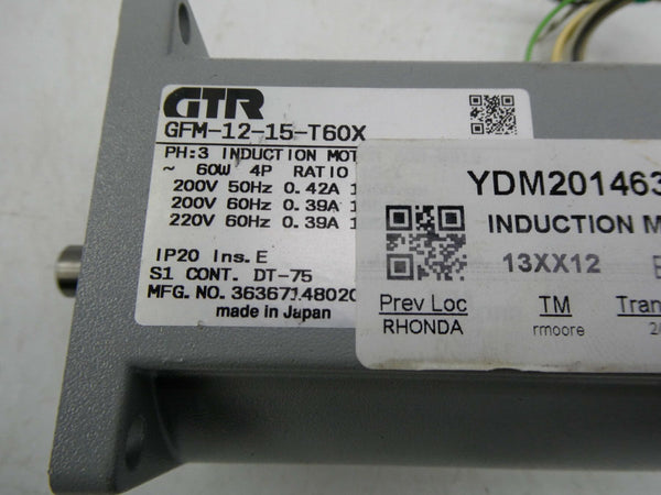 GTR GFM-12-15-T60X 220V 0.39A NSNP