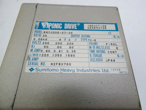 SUMITO HEAVY INDUSTRIES RNYM006-07-30 220V 0.35A NSNP