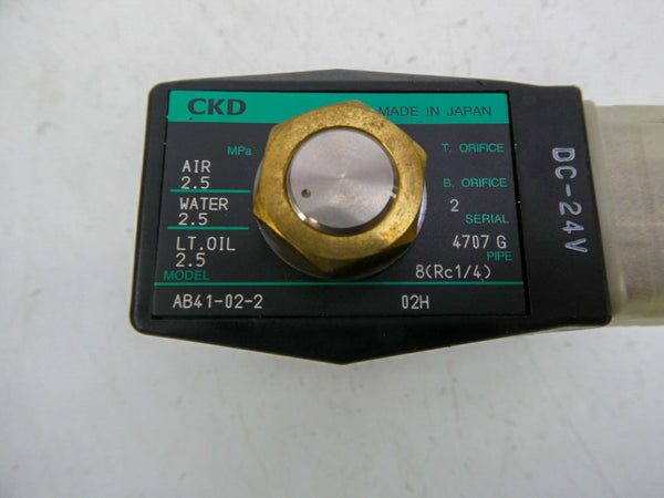 CKD AB41-02-2 24VDC 2.5PSI NSNP