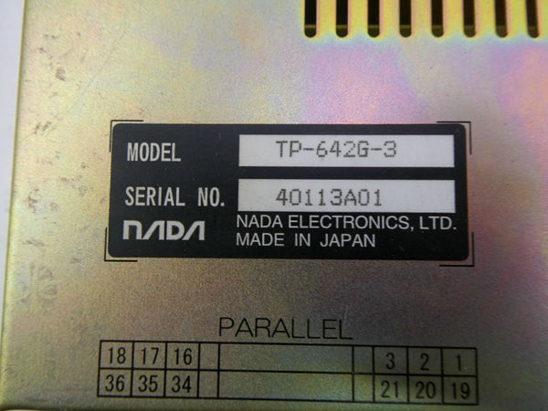 NADA ELECTRONICS TP-642G-3 NSNP