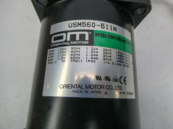 ORIENTAL MOTOR USM560-511W 115V 1.24A NSNP