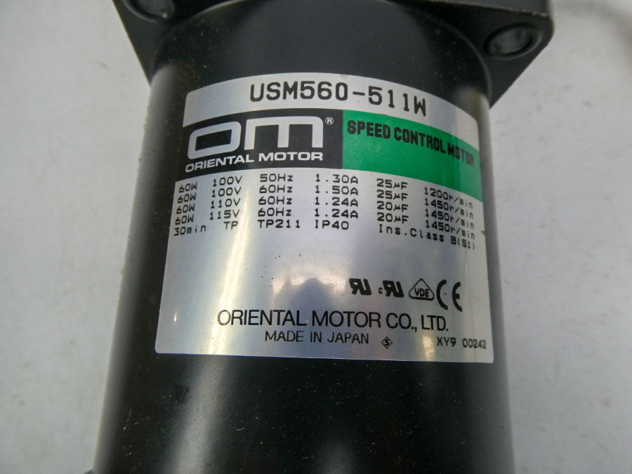 ORIENTAL MOTOR USM560-511W 115V 1.24A NSNP