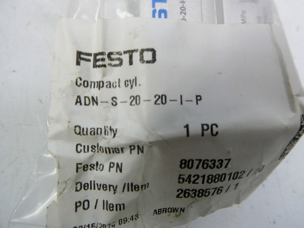 FESTO ADN-S-20-20-I-P 8076337 NSMP