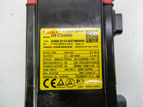FANUC A06B-0115-B275#0008 200-230V NSMP