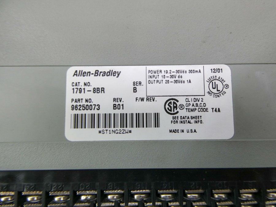 ALLEN BRADLEY 1791-8BR SER. B 10-30VDC REV. B01 NSNP