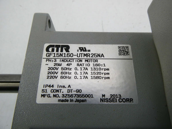NISSEI GF15N160-UTMR25NA 220V 0.17A NSNP