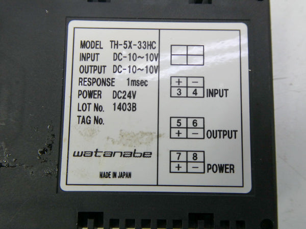 WATANABE TH-5X-33HC 24VDC NSNP