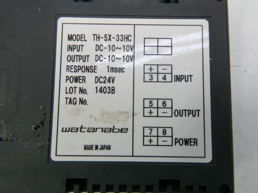 WATANABE TH-5X-33HC 24VDC NSNP