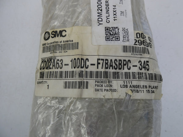 SMC CDQ2A63-100DC-F7BASBPC-345 NSMP