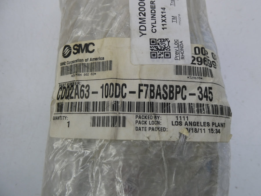 SMC CDQ2A63-100DC-F7BASBPC-345 NSMP