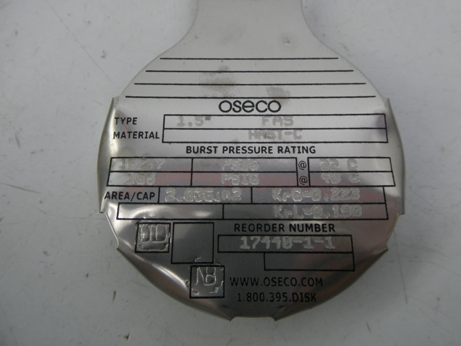 OSECO FAS 167.7PSI 1.5" NSMP