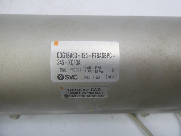 SMC CDG1BA63-125-F7BASBPC-345-XC13A 145PSI NSNP