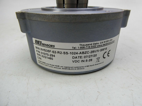 BEI XHS35F-62-R2-SS-1024-ABZC-28V/V-SM18 01070-294 5-28VDC NSNP