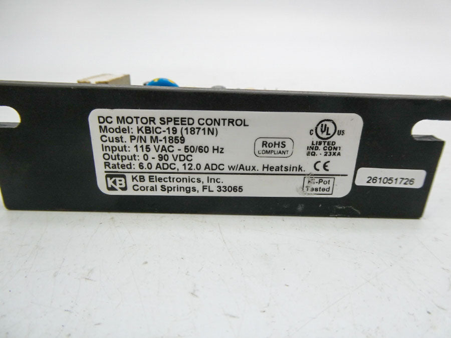KB ELECTRONICS KBIC-19 (1871N) 115VAC NSNP