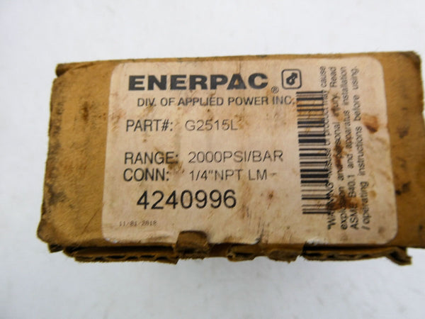 ENERPAC G2515L 2000PSI 1/4" NSMP
