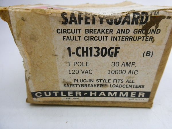 CUTLER HAMMER 1-CH130GF 120VAC 30A NSMP