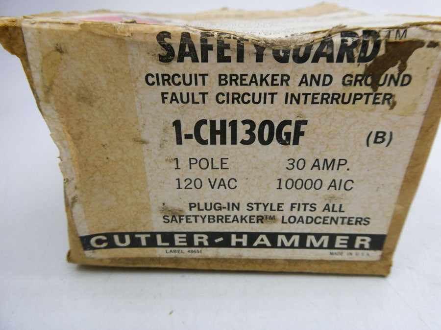 CUTLER HAMMER 1-CH130GF 120VAC 30A NSMP