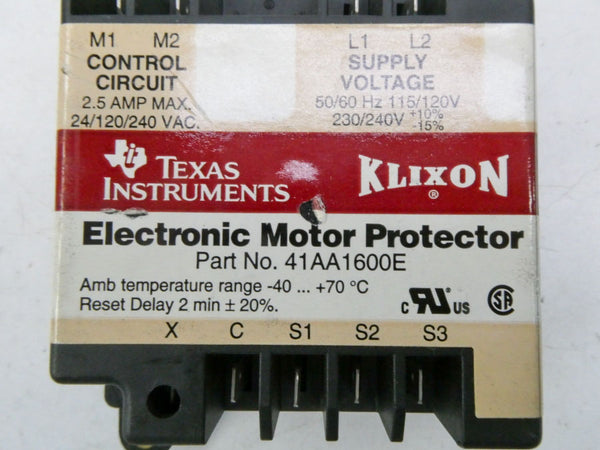 TEXAS INSTRUMENT 41AA1600E 24/120/240VAC 2.5A NSNP