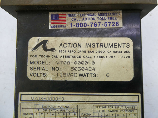ACTION INSTRUMENTS V708-0000-0 115VAC UNMP