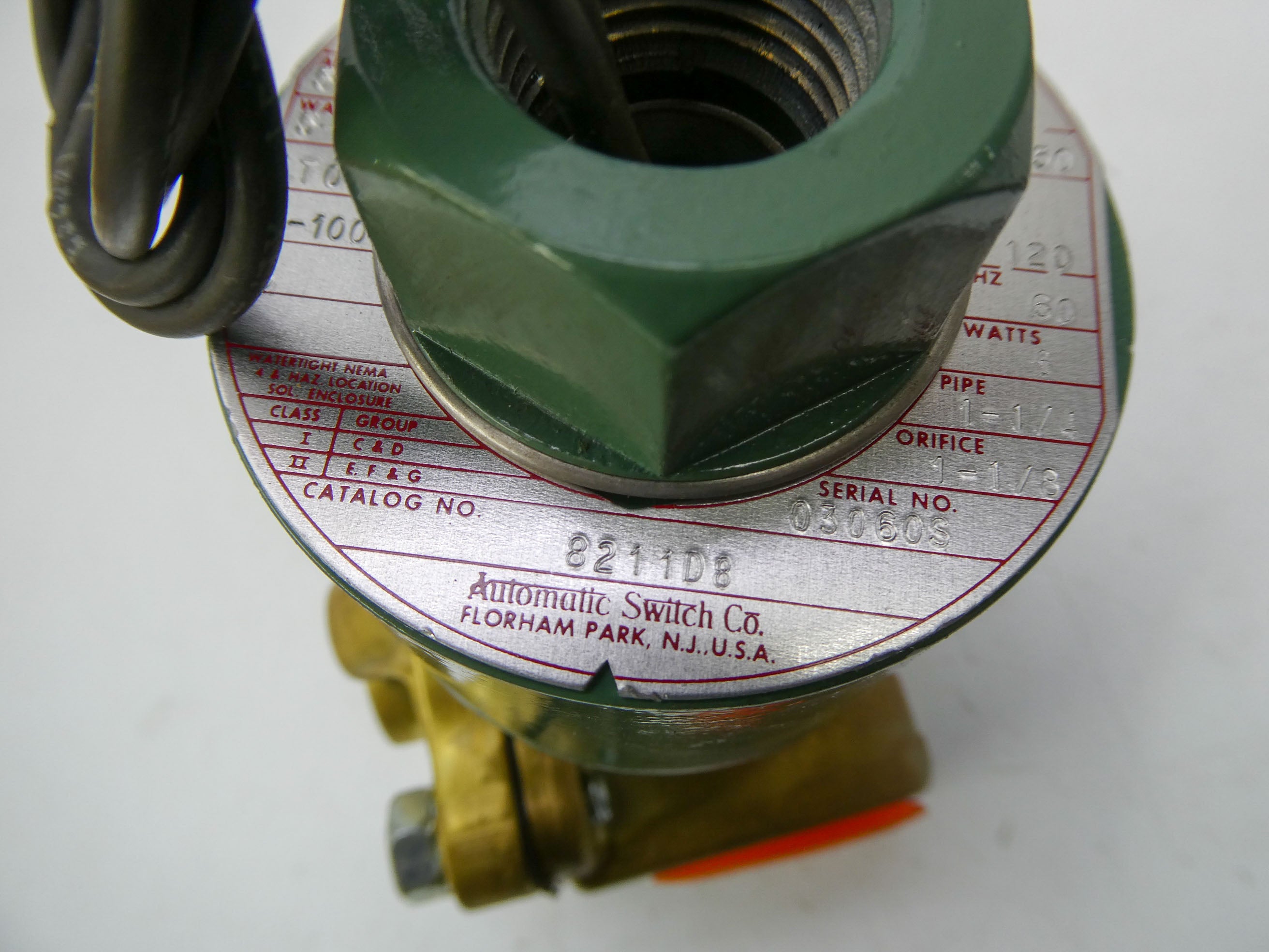 ASCO 8211D8 110/120V 1-1/4" NSNP