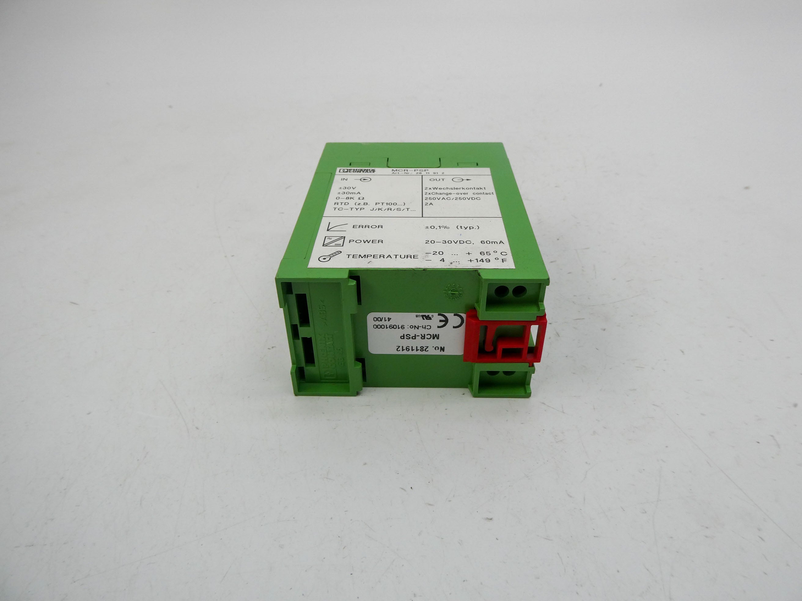 PHOENIX CONTACT MCR-PSP 2811912 250VAC 2A NSNP
