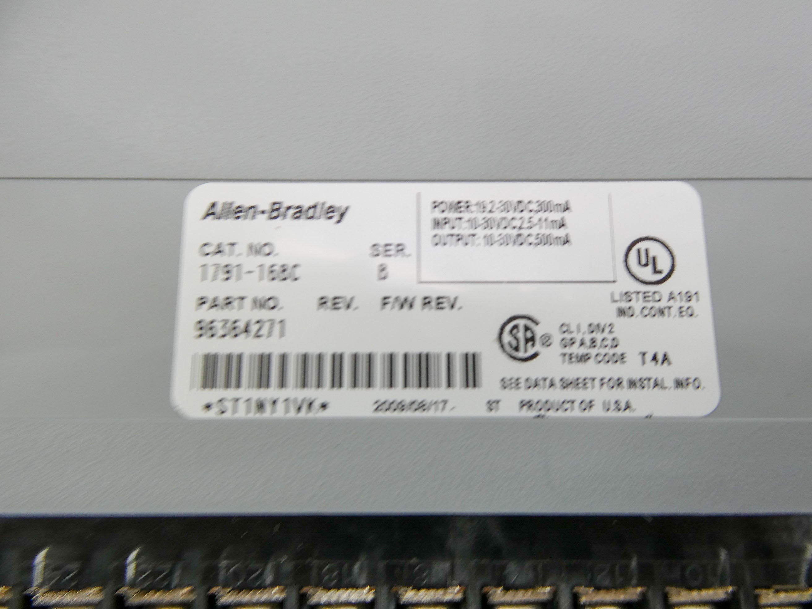 ALLEN BRADLEY 1791-16BC SER. B NSMP