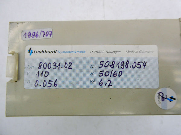 LEUKHARDT 80031.02 110V 0.056A UNMP