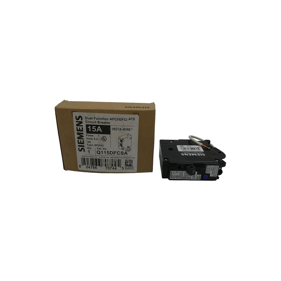 SIEMENS Q115DFCSA 120VAC 15A NSMP