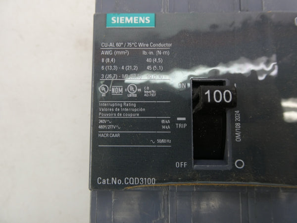 SIEMENS CQD3100 277V 100A NSMP