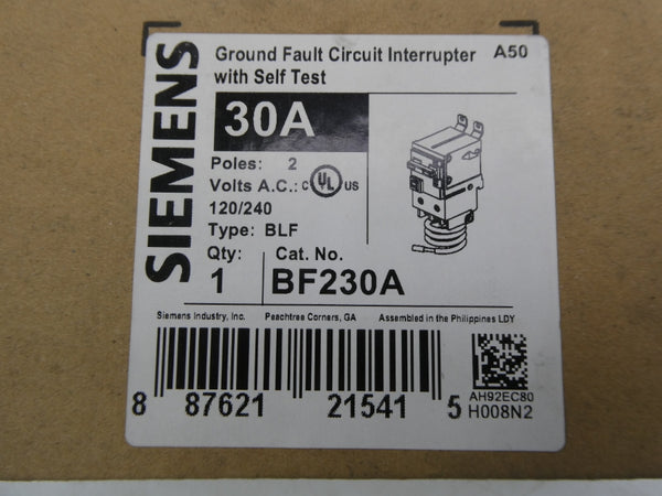 SIEMENS BF230A 120/240VAC 30A NSMP