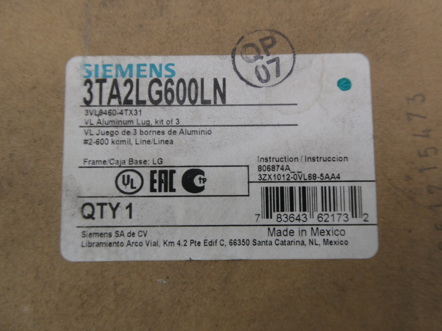 SIEMENS 3TA2LG600LN NSMP